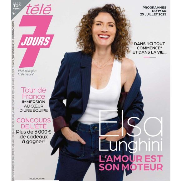 La Une du magazine "Télé 7 jours" avec Elsa Lunghini en couverture