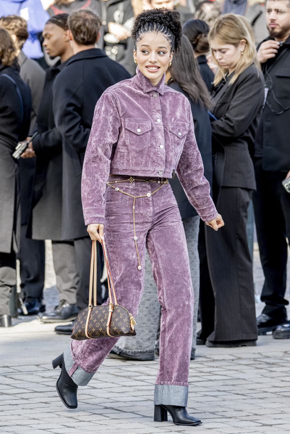 Chase Infiniti au défilé Louis Vuitton pendant la Fashion Week de Paris.

©Bestimage