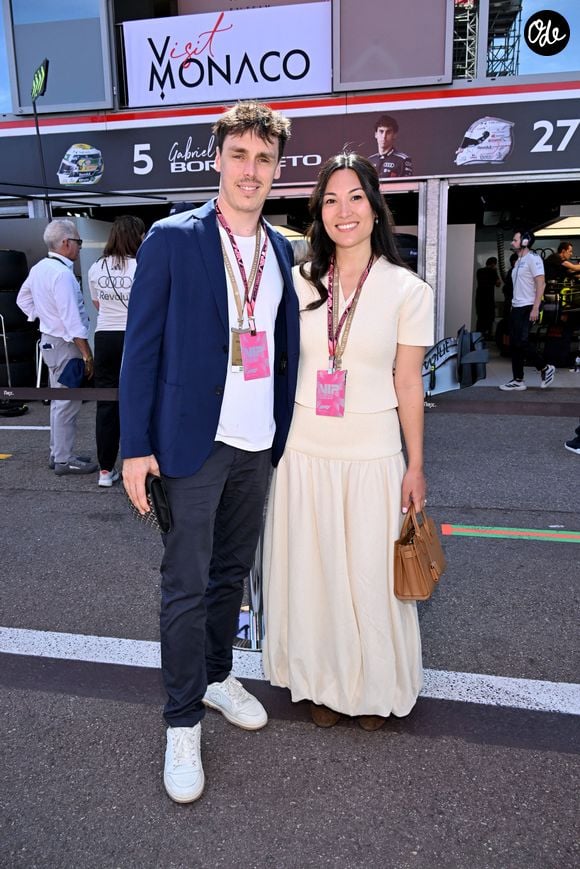Louis Ducruet et sa femme Marie Chevallier dans les paddocks du Formula 1 Louis Vuitton Grand Prix de Monaco 2026, à Monte Carlo, Monaco, le 6 juin 2026. © Bruno Bebert/Bestimage