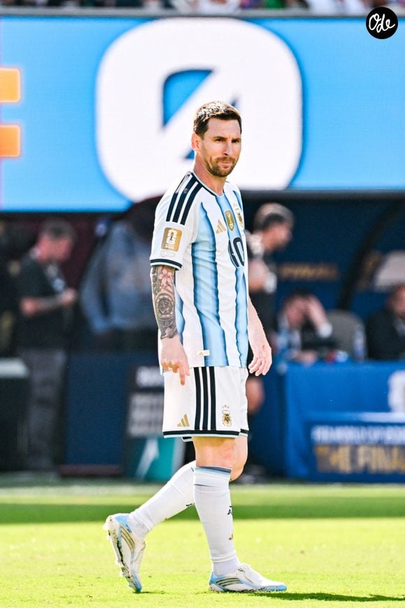 New York (États-Unis), le 19 juillet 2026. Lionel Messi lors de la finale de la Coupe du monde de la FIFA 2026 entre l'Argentine et l'Espagne.