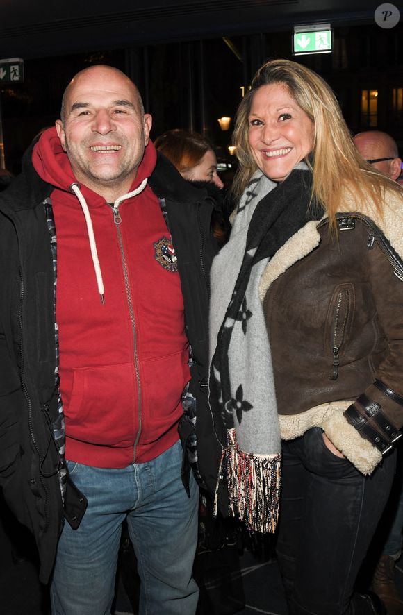 Exclusif - Vincent Moscato avec sa femme Krystel - Générale de la pièce "Groenland" avec Géraldine Danon au théâtre "La Scala" à Paris le 8 novembre 2019. © Coadic Guirec/Bestimage