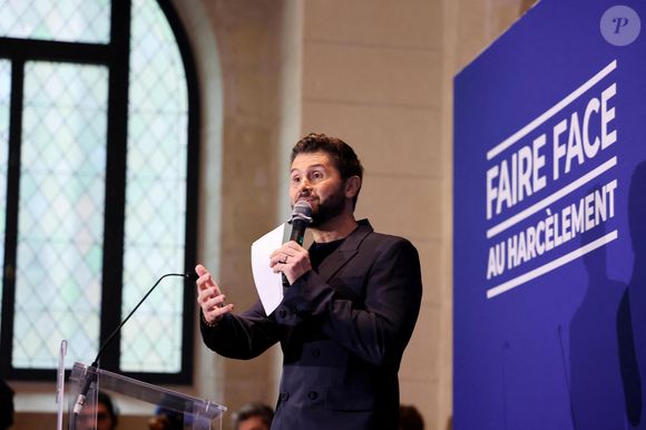 Christophe Beaugrand - G.Attal lance sa fondation "Faire Face", contre le harcèlement scolaire, au Philanthro-Lab à Paris, le 6 novembre 2024. © Dominique Jacovides / Bestimage