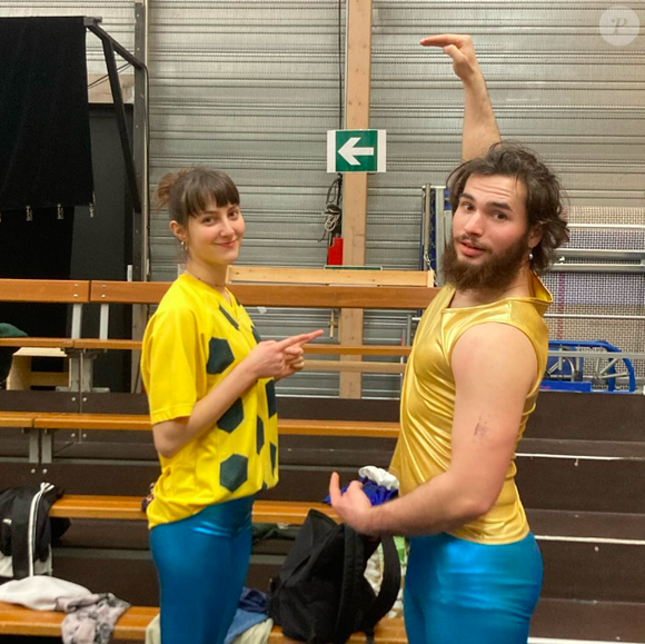 Lola Cahen et son partenaire de voltige. Photo partagée sur Instagram le 27 février 2024.
