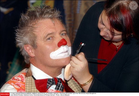 Depuis quelques années, Bruno Masure est très actif sur Twitter.

© Jean-Jacques Datchary/ABACA. 39450-6. Paris-France, 31/10/2002. Speciale Vivement Dimanche pour les 150 ans du cirque Bouglione avec Michel Drucker, Nathalie Corre, Pierre Benichou et Phillipe Geluck .