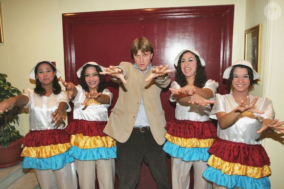 Claude François Junior, fils du célèbre chanteur français Claude François est de retour en Egypte le 1er février 2005 pour l'inauguration d'une rue à Ismaïlia portant le nom de son père, où il est né et a vécu son enfance. Photo par Mousse/Abaca