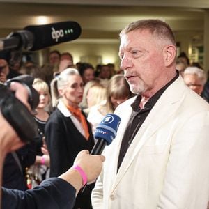 Boris Becker et sa femme Lilian de Carvalho Monteiro (enceinte) lors de la présentation du livre "Inside" de Boris Becker au cinéma Delphi LUX à Berlin le 11 septembre 2025. © Imago / PsnewZ / Bestimage
