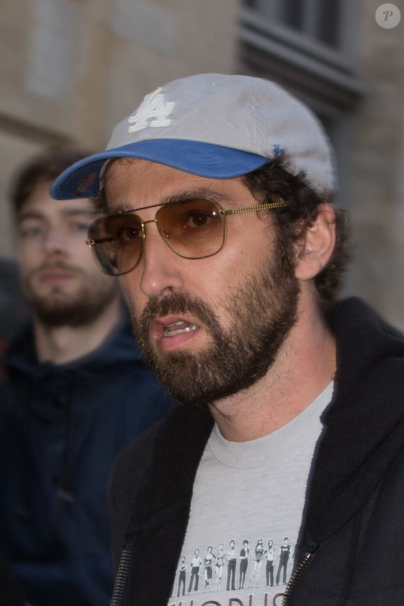 Thomas Bangalter du groupe Daft punk - Arrivées des people au concert privé de Pharrell Williams à la Galerie Perrotin à Paris le 26 mai 2014