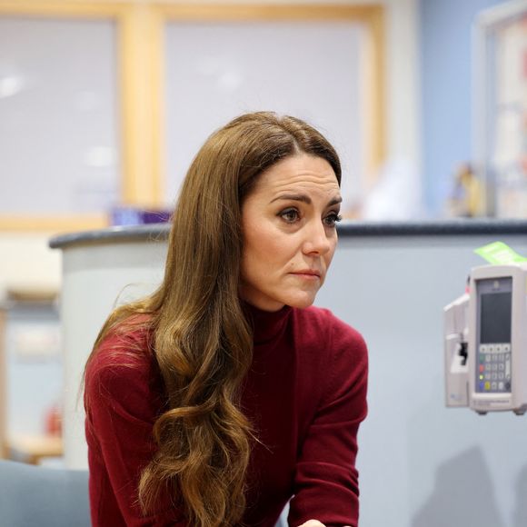 Catherine (Kate) Middleton, princesse de Galles à l'hôpital Royal Marsden, où elle a reçu son traitement contre le cancer, à Londres, Royaume-Uni, le 14 janvier 2025. © Chris Jackson/MirrorPix/Bestimage