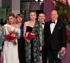 A cette occasion, c'est Christian Louboutin qui s'est occupé de la direction artistique de l'événement, dont le thème était "Sunset Bal".
La princesse Caroline de Hanovre, la princesse Charlene de Monaco et le prince Albert II de Monaco durant la 69ème édition du Bal de la Rose dans la Salle des Étoiles du Sporting Monte-Carlo à Monaco, le 29 mars 2025.
© Bruno Bebert / Pool Monaco / Bestimage
