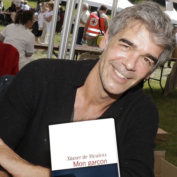 Xavier de Moulins - 25ème édition de la "Forêt des livres" (Les écrivains chez Gonzague Saint Bris) à Chanceaux-Près-Loches le 29 aout 2021. © Cédric Perrin/Bestimage