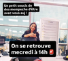 Sur Instagram, elle s'explique : "Un petit souci de dos m'empêche d'être avec vous aujourd'hui."

Alexandra Uzan, journaliste de Franceinfo, donne de ses nouvelles.