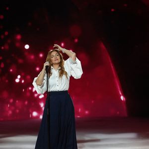 Exclusif - Hélène Ségara - Enregistrement de l'émission "Les disques d'or de l'année" au Dôme de Paris, présentée par E.Gossuin et diffusée le 24 décembre à 21h10 sur M6. © Christophe Clovis / Bestimage