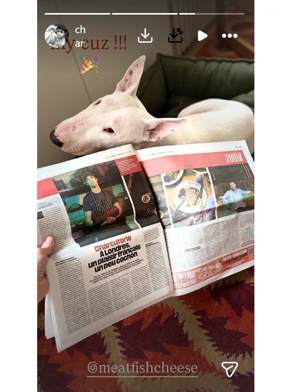 Capture d'écran du compte Instagram de Charlotte Gainsbourg.