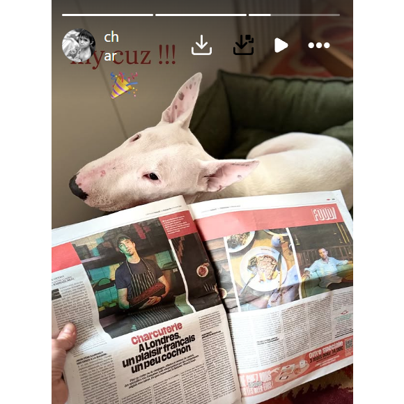 Capture d'écran du compte Instagram de Charlotte Gainsbourg.