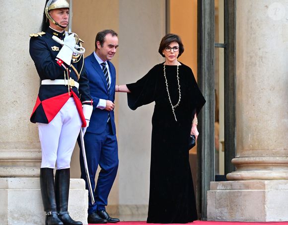 Sébastien Lecornu, Ministre des Armées, Rachida Dati, Ministre de la Culture - Arrivées des personnalités au dîner d’État en l’honneur du président brésilien et de sa femme au palais présidentiel de l’Élysée à Paris le 5 juin 2025.

© Christian Liewig / Bestimage