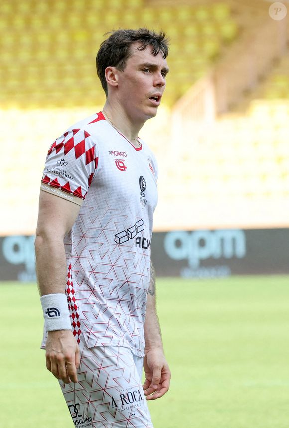 Louis Ducruet - La famille princière de Monaco assiste au match de football Racing Stars Football Cup opposant les pilotes Nazionale Piloti contre les Barbagiuans au stade Louis II à Monaco le 21 mai, 2025. © Claudia Albuquerque/Bestimage