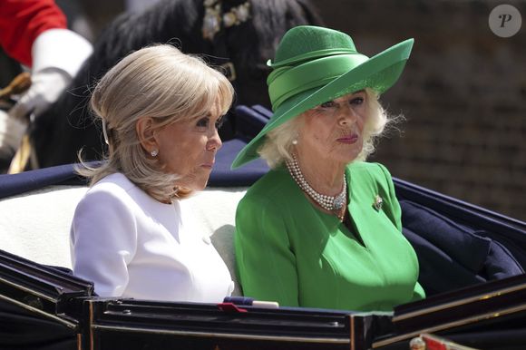 Le roi Charles III d'Angleterre et la reine consort Camilla accueillent le président Emmanuel Macron et sa femme Brigitte Macron au château de Windsor le 8 juillet 2025.

© Alberto Pezzali / Pool / Julien Burton via Bestimage