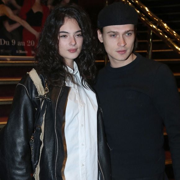 Exclusif - Deva Cassel et son compagnon Saul Nanni (comédien de la  série « Le Guépard ») - Célébrités assistent à la générale du Ballet "Carmen" au théâtre Libre à Paris le 9 avril 2025. © Bertrand Rindoff/Bestimage