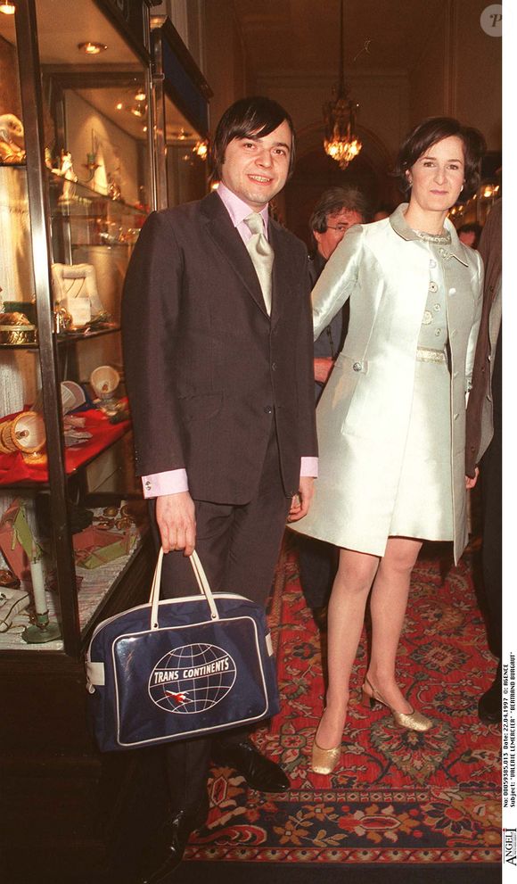 Valérie Lemercier - Bertrand Burgalat - 1ère du film "Quadrille - Gaumont Ambassade - (AGENCE / BESTIMAGE) 1997.