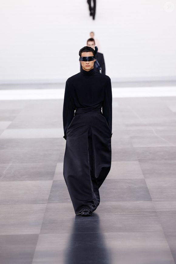 Défilé Dior Homme à l'École-Militaire lors de la semaine de la mode masculine automne/hiver 2025-2026 à Paris, France, le 24 janvier 2025.