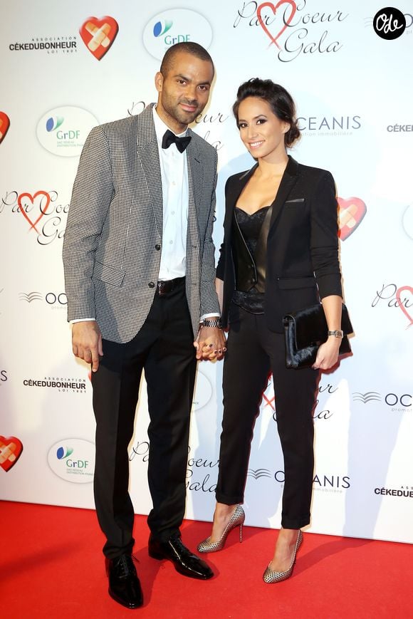 Tony Parker et Axelle Francine - Personnalités au gala "Par Coeur" pour les 10 ans de l'association "Cekedubonheur" au pavillon d'Armenonville à Paris. 
CYRIL MOREAU / BESTIMAGE
