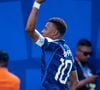 Pour leur entrée en lice dans la Coupe du monde le 16 juin 2026, les Bleus ont battu le Sénégal sur le score de trois buts à un

Le Français Kylian Mbappé exulte après avoir inscrit le premier but de son équipe  - Match du groupe I « France - Sénégal (3-1) » lors de la Coupe du monde de la FIFA 2026 (FIFA World Cup 2026) le 16 juin 2026. © PsnewZ/Bestimage