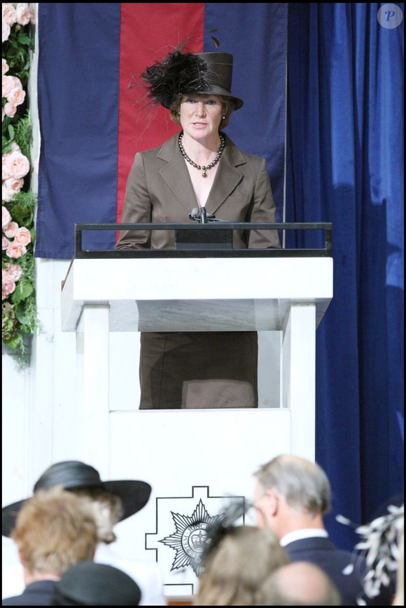 Photo d’archives : Sarah McCorquodale lors d’une lecture en hommage à la princesse Diana à la Guards’ Chapel, à Londres — Goff / Bestimage