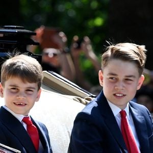 Le prince Louis de Galles, Le prince George de Galles, - Les membres de la famille royale britannique lors de la cérémonie Trooping the Colour à Londres, le 14 juin 2025. 
© Goff Inf / Bestimage