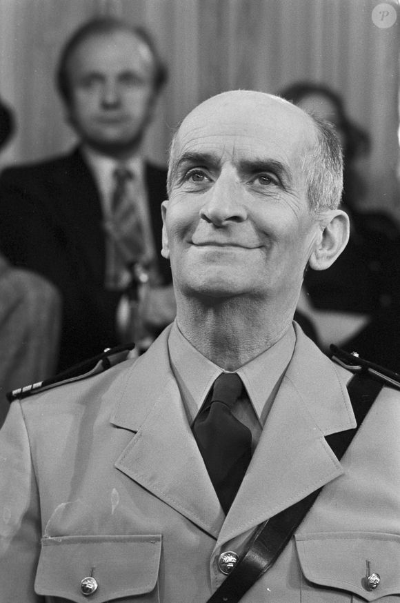 Archives -  En France, à Paris, sur le plateau Les Rendez-vous du dimanche,  Louis de Funès le 5 février 1979.  Michel Croizard via Bestimage