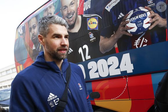 Luka Karabatic - Retour de l'équipe de France de handball au lendemain de sa victoire en finale du Championnat d'Europe EHF Handball de l'EURO 2024 à la Gare du Nord de Paris, France, le 29 janvier 2024. © Michael Baucher /Panoramic/Bestimage