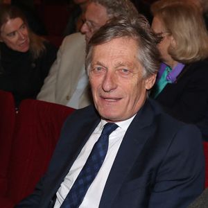 Exclusif - Nicolas de Tavernost - Personnalités à la pièce de théâtre de J.M.Rouart (de l'Académie Française), « Le Bar de l'Oriental », au Théâtre Montparnasse à Paris, France. Le 8 février 2024. 
© Bertrand Rindoff / Bestimage