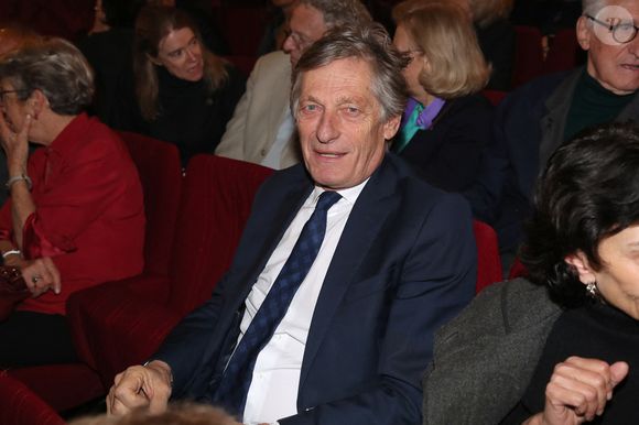 Exclusif - Nicolas de Tavernost - Personnalités à la pièce de théâtre de J.M.Rouart (de l'Académie Française), « Le Bar de l'Oriental », au Théâtre Montparnasse à Paris, France. Le 8 février 2024. 
© Bertrand Rindoff / Bestimage