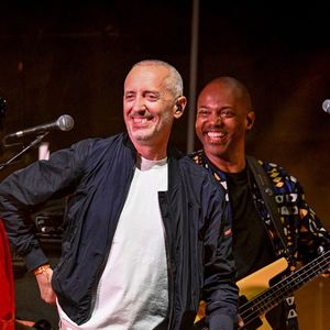 Nice Jazz Fest 2025 à Nice - Jour 2 - "M Lamomali " et Gad Elmaleh sur la scène Massena pour le dernier morceau du concert,) et Gad Elmaleh sur la scène Massena pour le dernier morceau du concert, le 25 juillet 2025. 
© Bruno Bebert / Bestimage