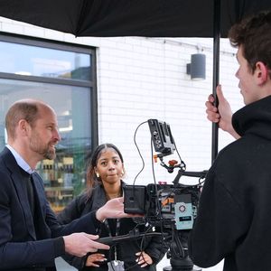 Le prince William, prince de Galles, visite la London Screen Academy à Londres le 12 février 2025. ALPHA AGENCY / BESTIMAGE