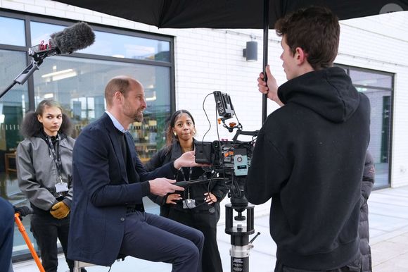 Le prince William, prince de Galles, visite la London Screen Academy à Londres le 12 février 2025. ALPHA AGENCY / BESTIMAGE