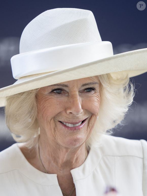 26 juillet 2025 - Réunion du King George & Queen Elizabeth Stakes à Ascot, en présence de Sa Majesté la Reine Camilla (Camilla Parker Bowles, reine consort d'Angleterre). GOFF  / BESTIMAGE