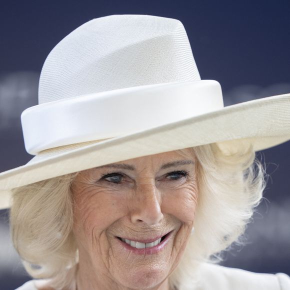 26 juillet 2025 - Réunion du King George & Queen Elizabeth Stakes à Ascot, en présence de Sa Majesté la Reine Camilla (Camilla Parker Bowles, reine consort d'Angleterre). GOFF  / BESTIMAGE