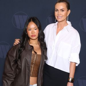 Laeticia Hallyday et sa fille Joy Hallyday assistent à la première de Largo Winch : Le Prix de l'argent au Grand Rex à Paris, France, le 18 juin 2024. Photo par Jerome Dominé/ABACAPRESS.COM