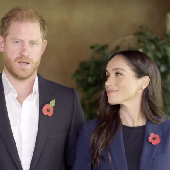 Les membres de la famille royale britannique auto-exilés, le prince Harry et Meghan Markle (duc et duchesse de Sussex), sont apparus ensemble pour la première fois en trois mois dans une nouvelle vidéo. - Picture MUST credit: Cancilleria Columbia
