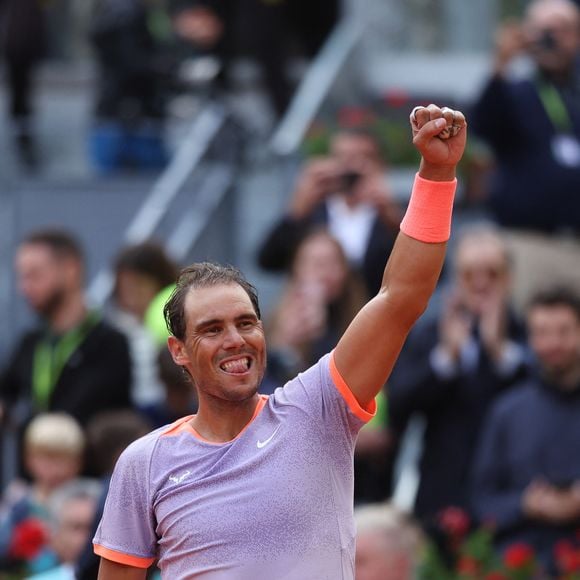 Rafael Nadal, au tournoi de tennis Mutua à Madrid le 29 avril 2024. Antoine Couvercelle / Panoramic / Bestimage