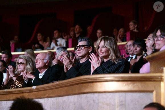 Exclusif - Catherine Deneuve, Vladimir Cosma, Marc Lavoine et sa compagne Adriana Karembeu au "concerto pour la paix" de Omar Harfouch au théâtre des Champs-Elysées à Paris le 18 septembre 2024.

© Rachid Bellak / Bestimage