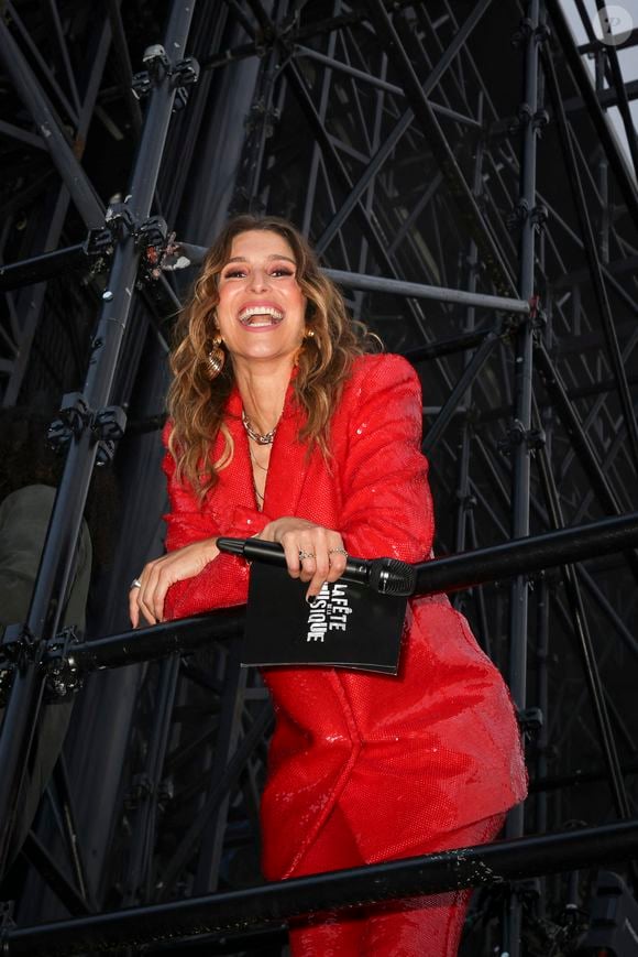 Exclusif - Laury Thilleman - Backstage lors de l'enregistrement de l'émission "La fête de la Musique" à Reims le 21 juin et diffusée le 22 juin à 21h10 sur France 2 et sur France.tv © Jack Tribeca / Jeremy Melloul / Bestimage