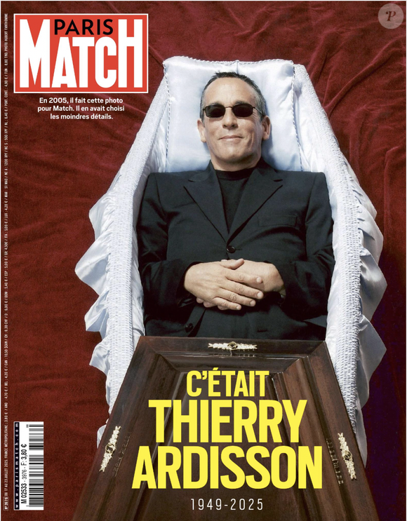 Couverture du magazine "Paris Match" du mercredi 16 juillet 2025.