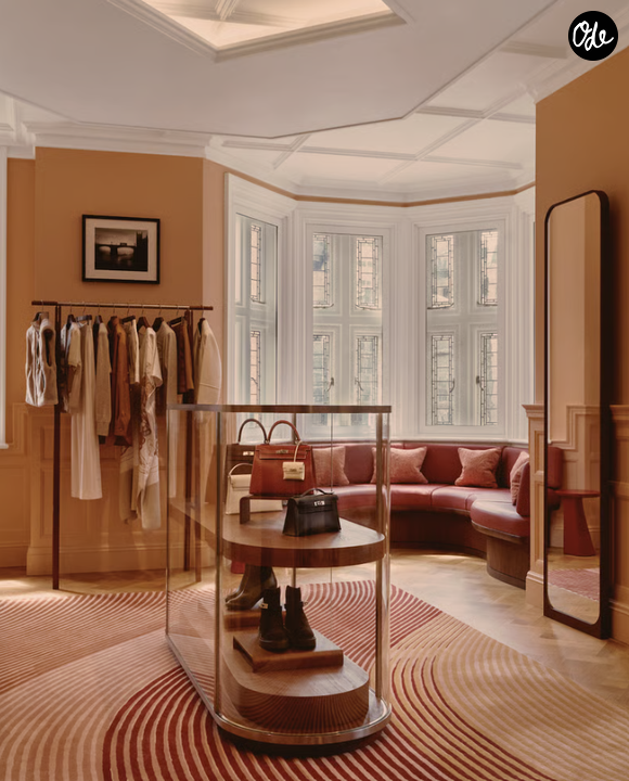 Le lieu mêle architecture historique du XVIIIe siècle et aménagements contemporains signés RDAI et Foster + Partners.

La Maison Hermès.