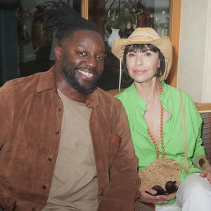 Exclusif - Sly Johnson, Mathilda May lors de la soirée Focus Cameroun 2, un voyage culturel, par Nathalie Garçon à la Galerie Vivienne à Paris... © Jack Tribeca / Bestimage