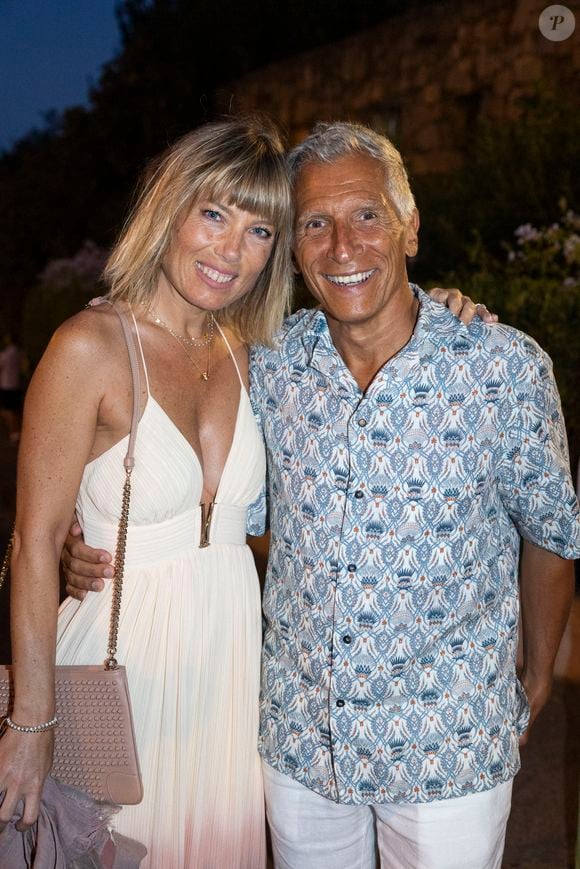 Exclusif - Nagui et sa femme Mélanie Page - Représentation de la pièce de théâtre "Les liaisons dangereuses" au Théâtre de Verdure lors du 41ème Festival de Ramatuelle le 7 août 2025. © Cyril Bruneau / Festival de Ramatuelle / Bestimage