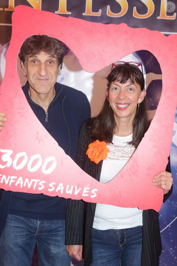 Exclusif - Corinne et Gilles Benizio (Shirley et Dino) - Soirée de l'association "Mécénat Chirurgie Cardiaque" à l'occasion des 3000 enfants sauvés au Cirque Alexis Gruss à Paris, France, le 17 octobre 2017. © CVS/Bestimage