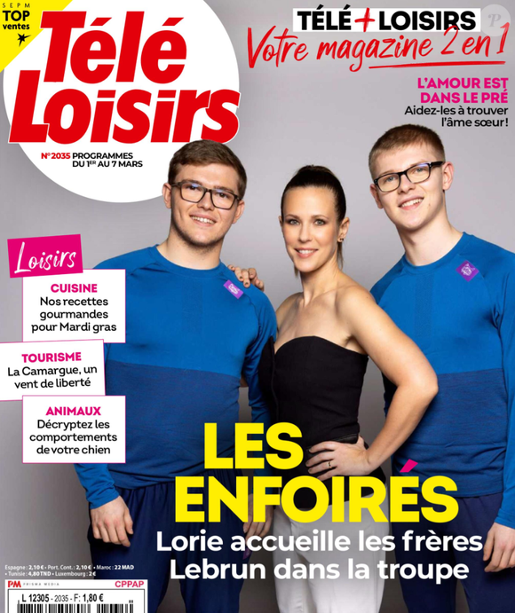 Il s'agit d'Alexis et Félix Lebrun, pongistes stars des Jeux Olympiques de Paris 2024.

Magazine Télé-Loisirs, en kiosques le 24 février 2025