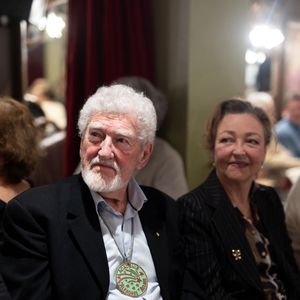 Patrick Préjean, Catherine Frot lors de la cérémonie d'intronisation de A.Dussollier et C.Frot à l'académie Alphonse Allais au cabaret La Crémaillère 1900 à Paris le 26 janvier 2026

© Tiphaine Praud-Lebely / Bestimage