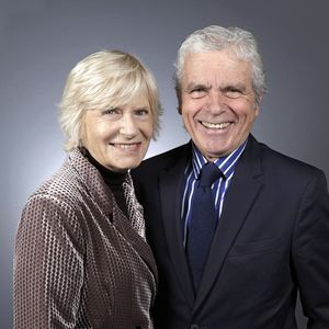 Portrait de Catherine Ceylac et son compagnon Claude Serillon le 16 décembre 2022. © Cédric Perrin / Bestimage